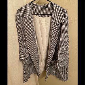 Gingham Blazer